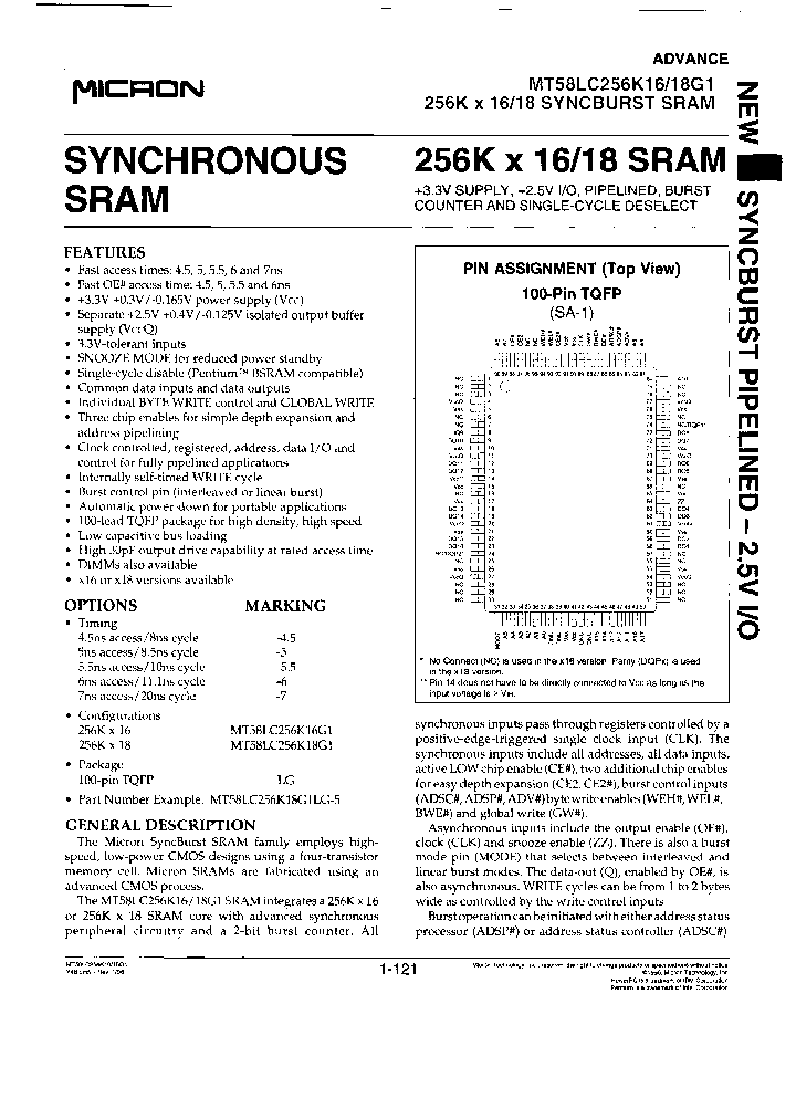 MT58LC256K18G1LG-45_3900123.PDF Datasheet