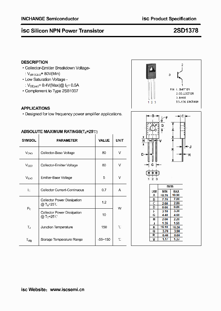 2SD1378_4142965.PDF Datasheet