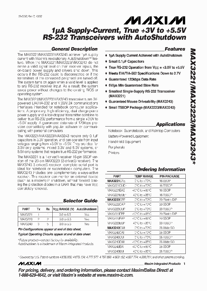 MAX3221_4144953.PDF Datasheet