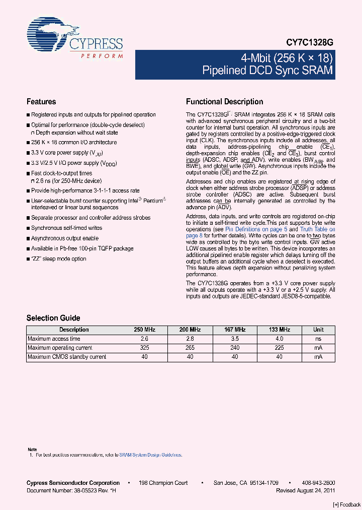 CY7C1328G-133AXI_3900765.PDF Datasheet