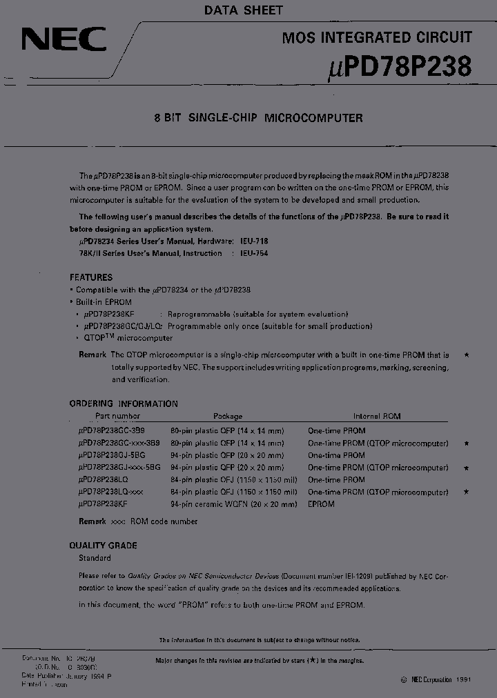 UPD78P238GJ-5BG_3911121.PDF Datasheet