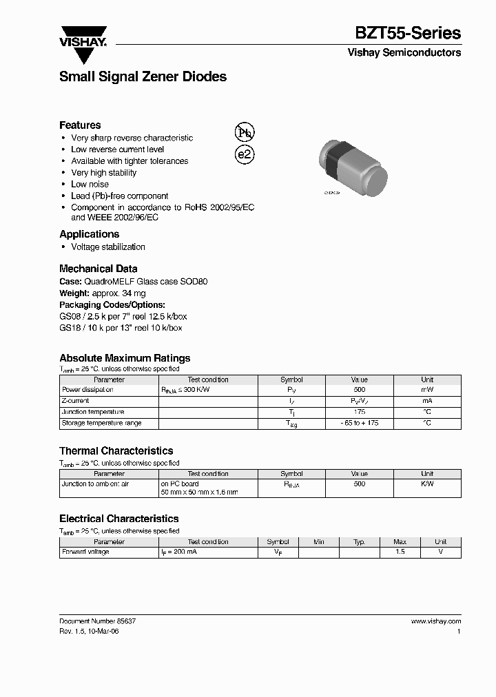 BZT55C8V2-GS08_3916630.PDF Datasheet