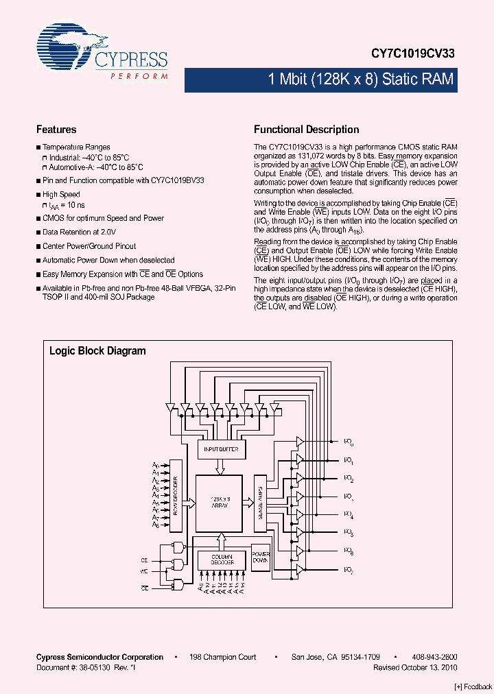 CY7C1019CV33-12ZXCT_3931584.PDF Datasheet