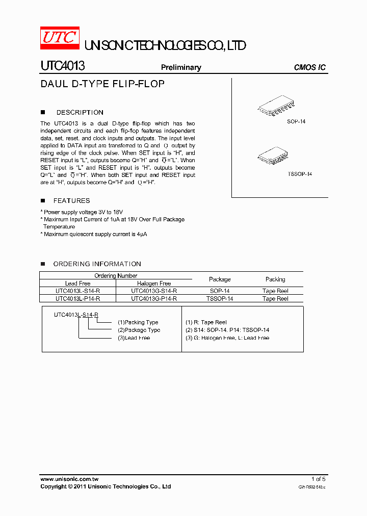 UTC4013L-P14-R_4169525.PDF Datasheet