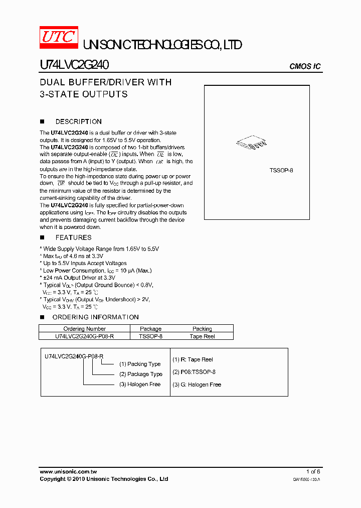 U74LVC2G240G-P08-R_4169892.PDF Datasheet