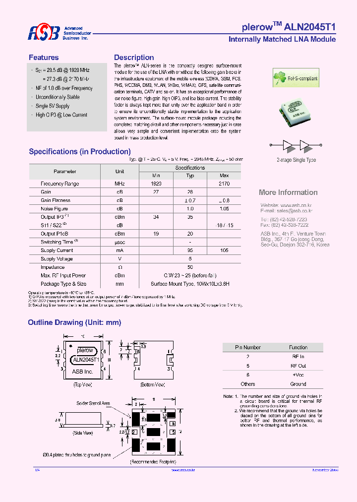 ALN2045T1_4182761.PDF Datasheet