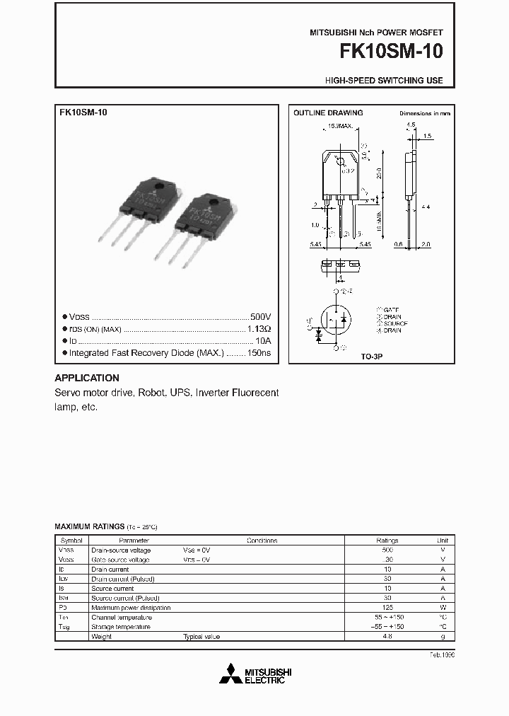 FK10SM-10_4183381.PDF Datasheet