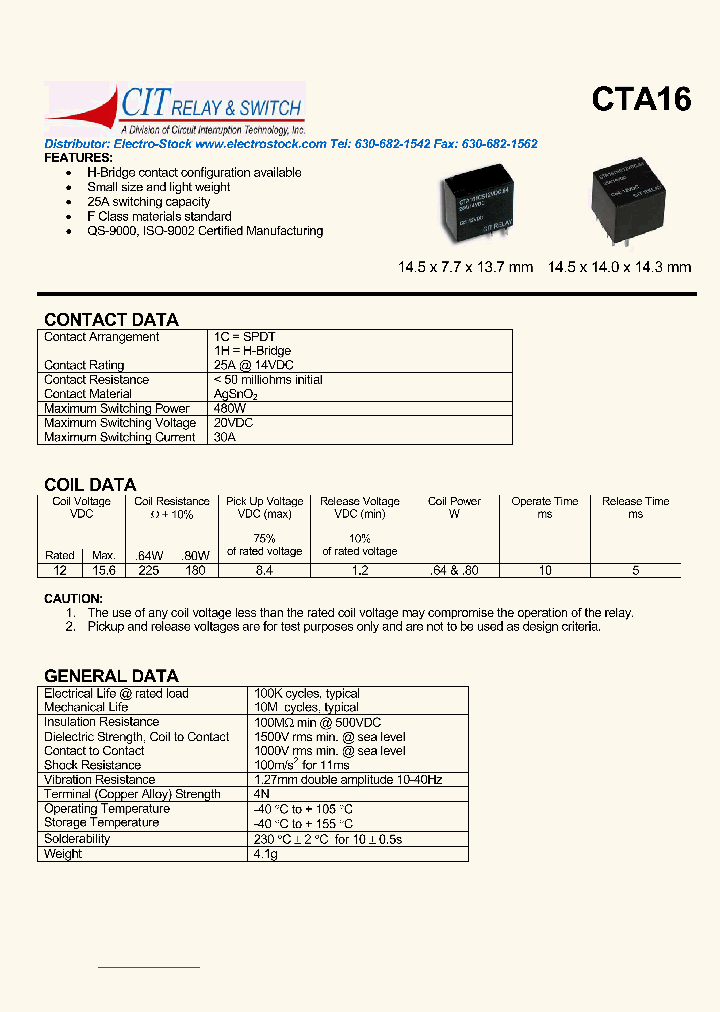 CTA161HC12VDC64_4031426.PDF Datasheet