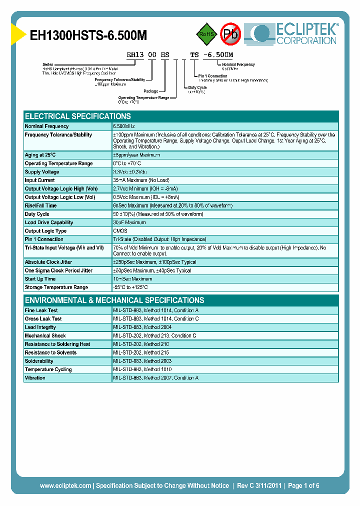 EH1300HSTS-6500M_4071136.PDF Datasheet