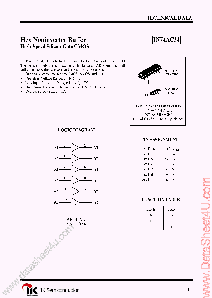 IN74AC34_4200930.PDF Datasheet