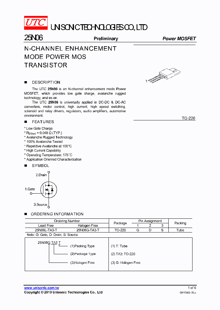 25N06G-TA3-T_4215022.PDF Datasheet