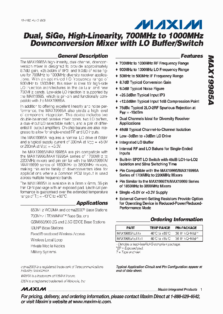 MAX19985AETX_4234136.PDF Datasheet