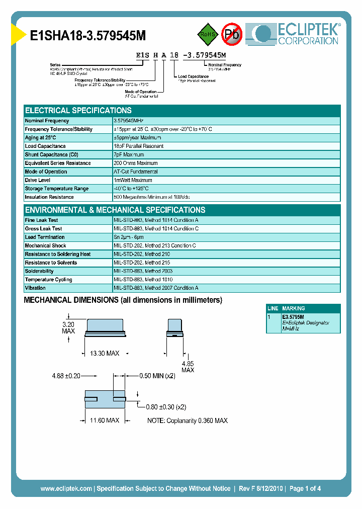E1SHA18-3579545M_4176673.PDF Datasheet