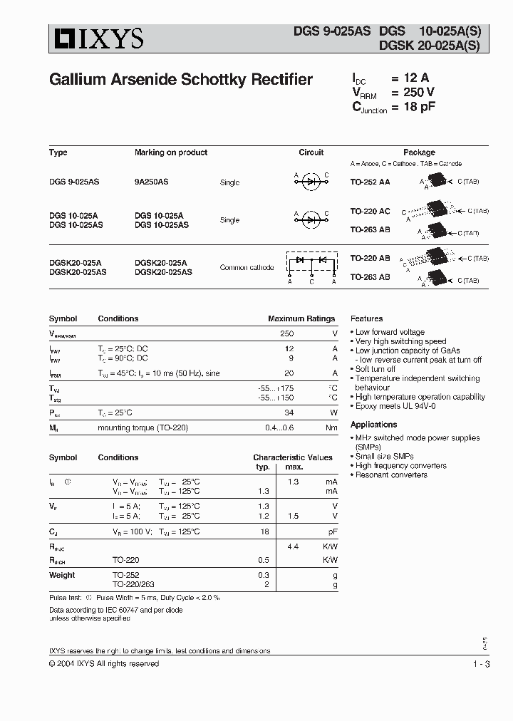 DGSK20-025A_4178886.PDF Datasheet