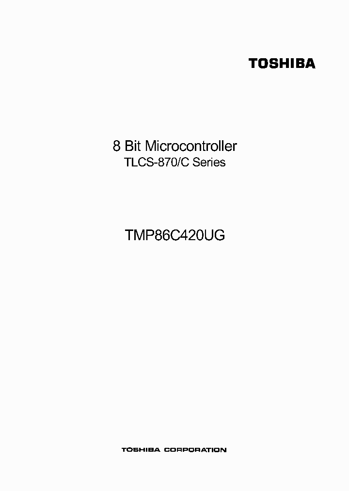 TMP86C420UG_4187605.PDF Datasheet