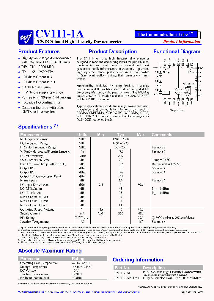 CV111-1AF_4203499.PDF Datasheet