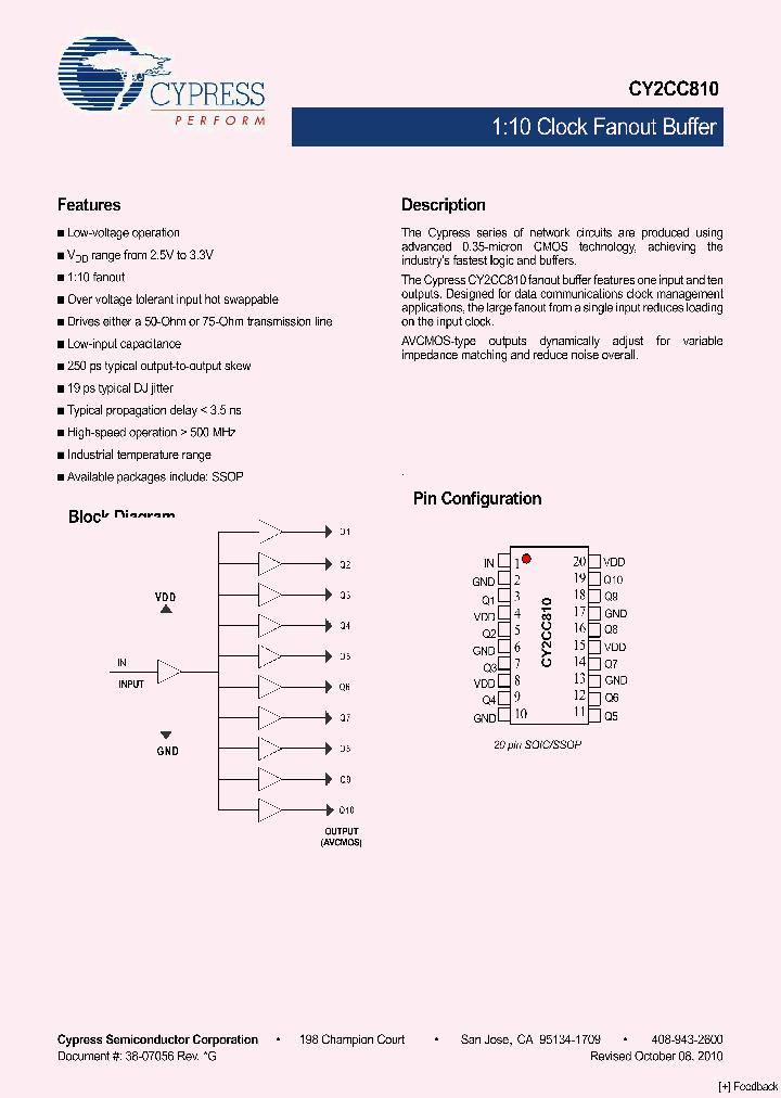 CY2CC810OXIT_4207228.PDF Datasheet