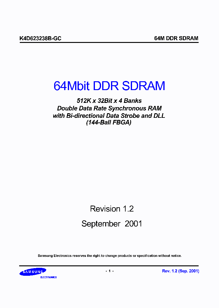 K4D623238B-GQC_4259732.PDF Datasheet