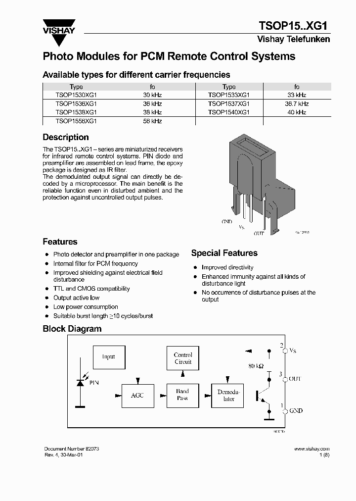 TSOP1556XG1_4236409.PDF Datasheet