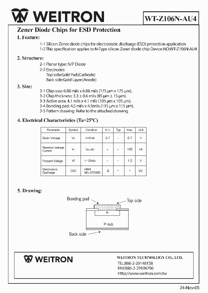 WT-Z106N-AU4_4267639.PDF Datasheet