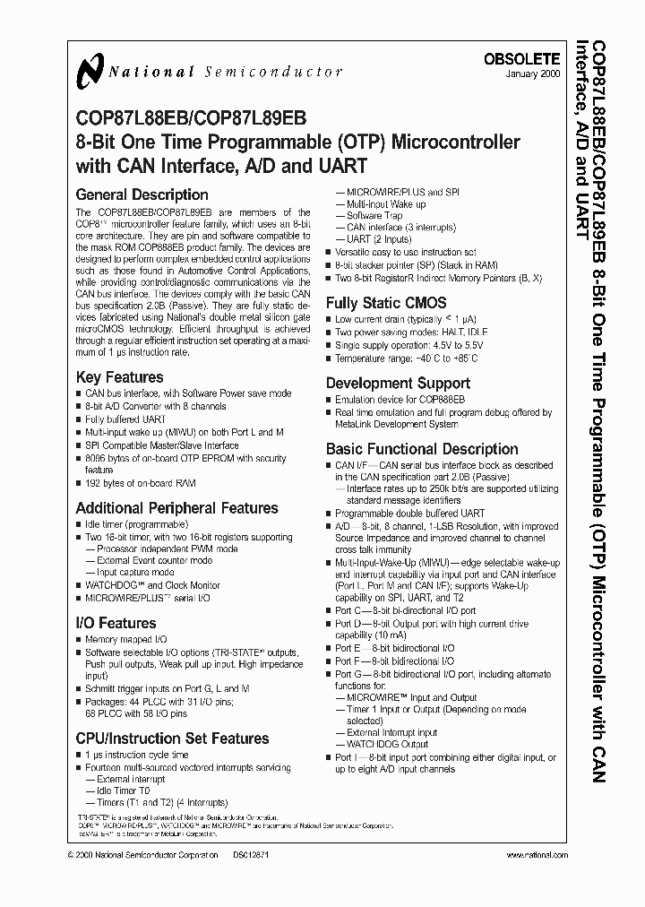 COP87L89EB-XE_4251656.PDF Datasheet