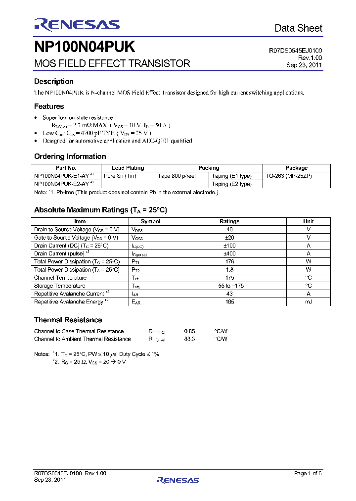 NP100N04PUK-E1-AY_4279570.PDF Datasheet