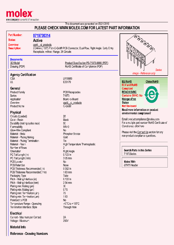 71973-0314_4280730.PDF Datasheet