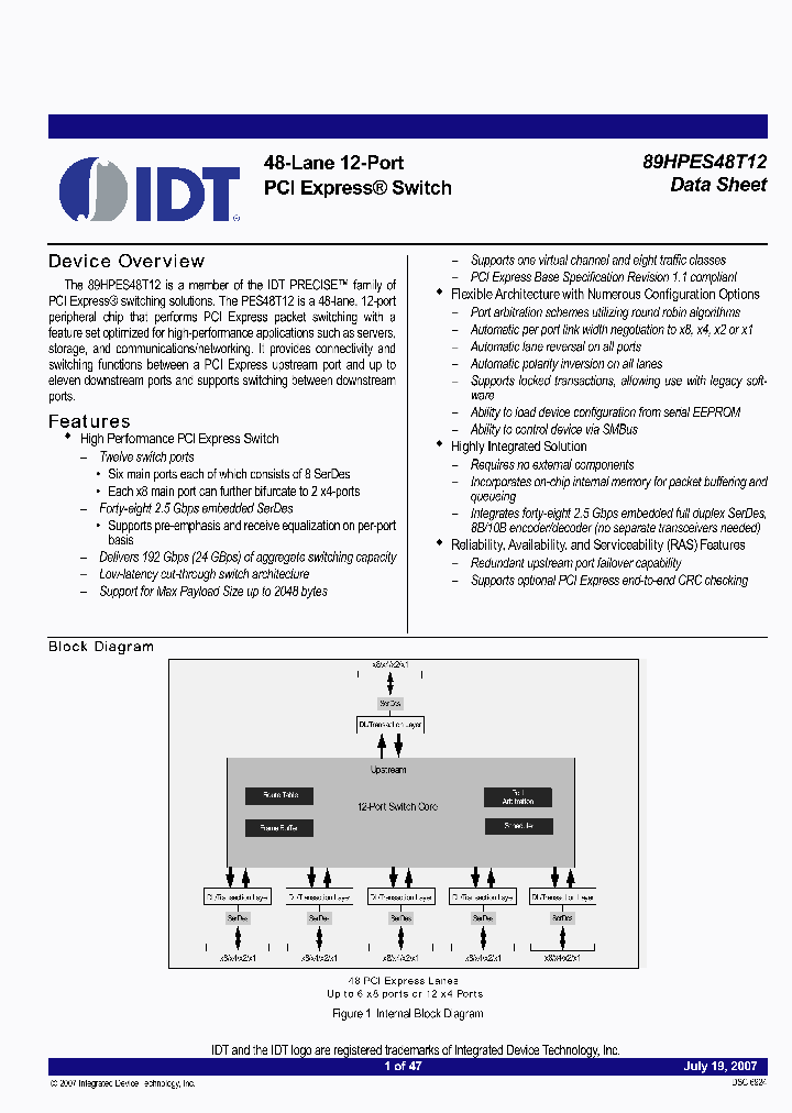 89HPES48T12ZABRI_4287179.PDF Datasheet