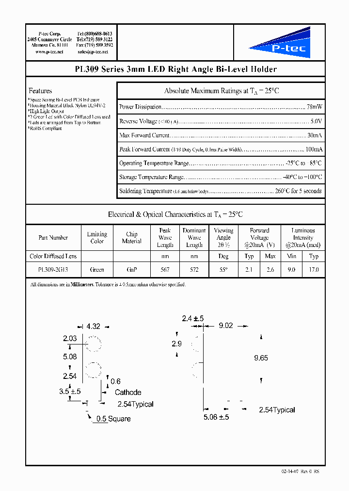 PL309-2G13_4294247.PDF Datasheet