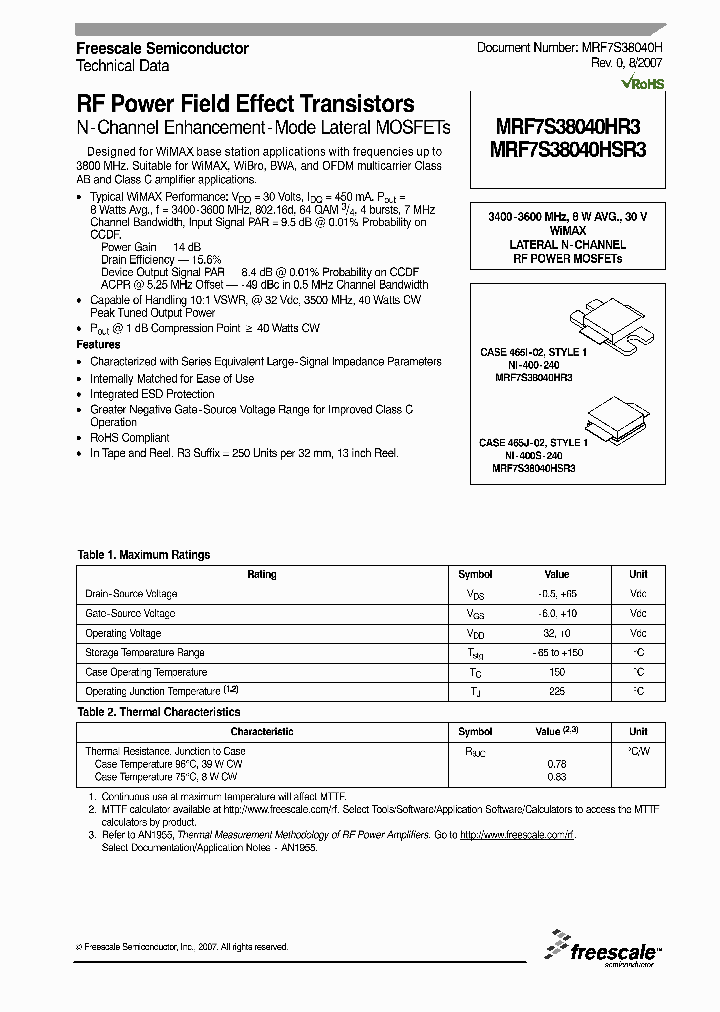 MRF7S38040HR3_4304682.PDF Datasheet