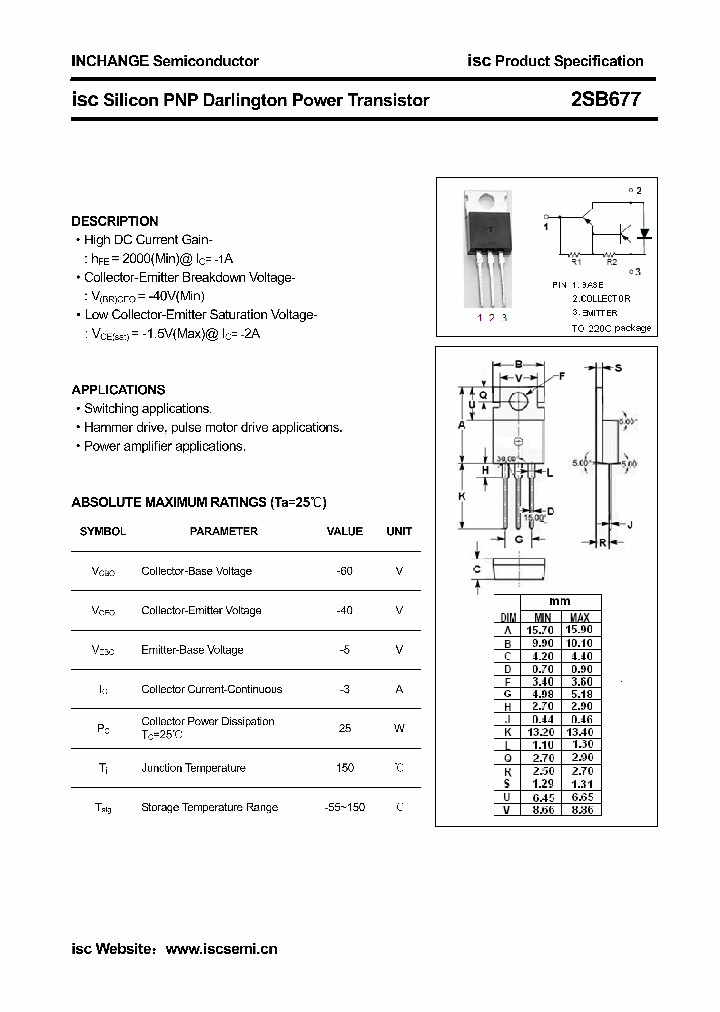 2SB677_4318482.PDF Datasheet