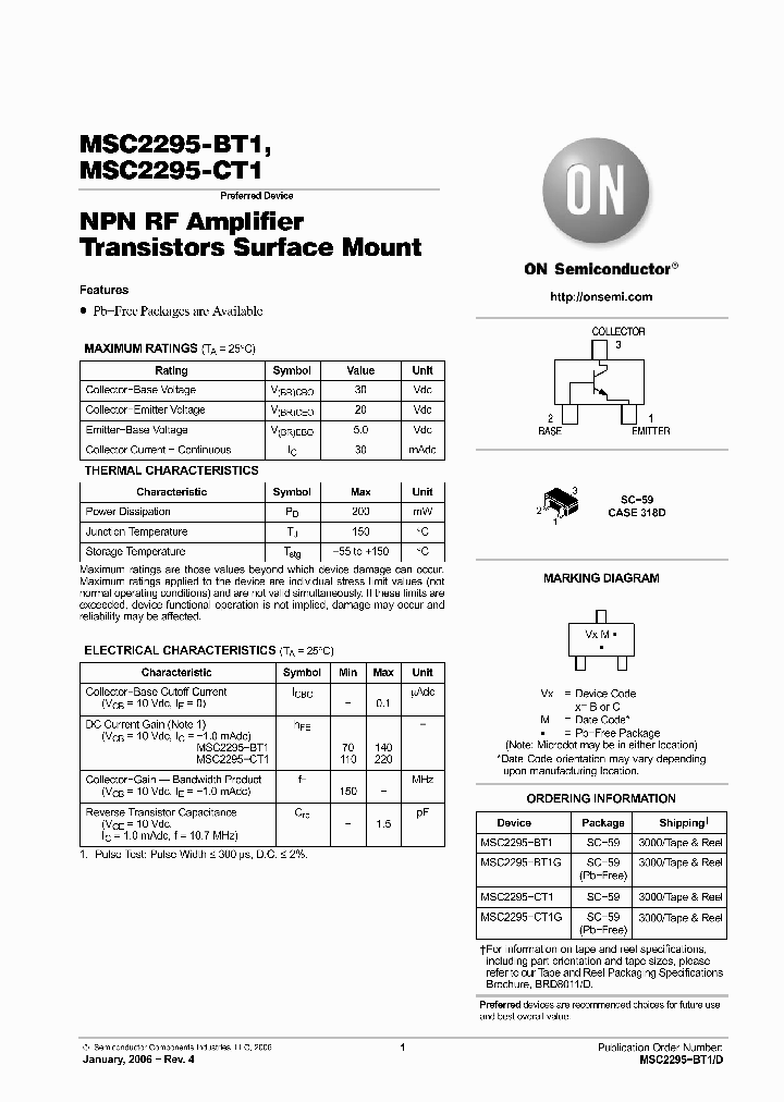 MSC2295-BT1G_4328230.PDF Datasheet