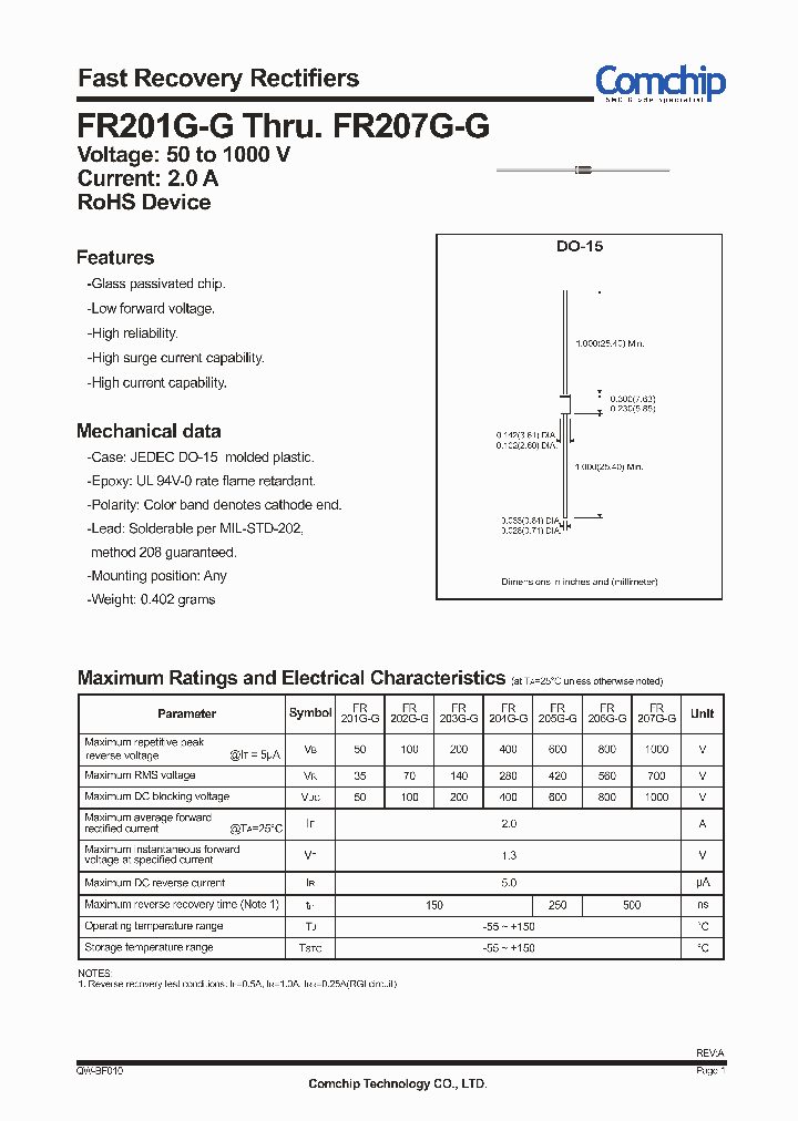 FR207GB-G_4337385.PDF Datasheet