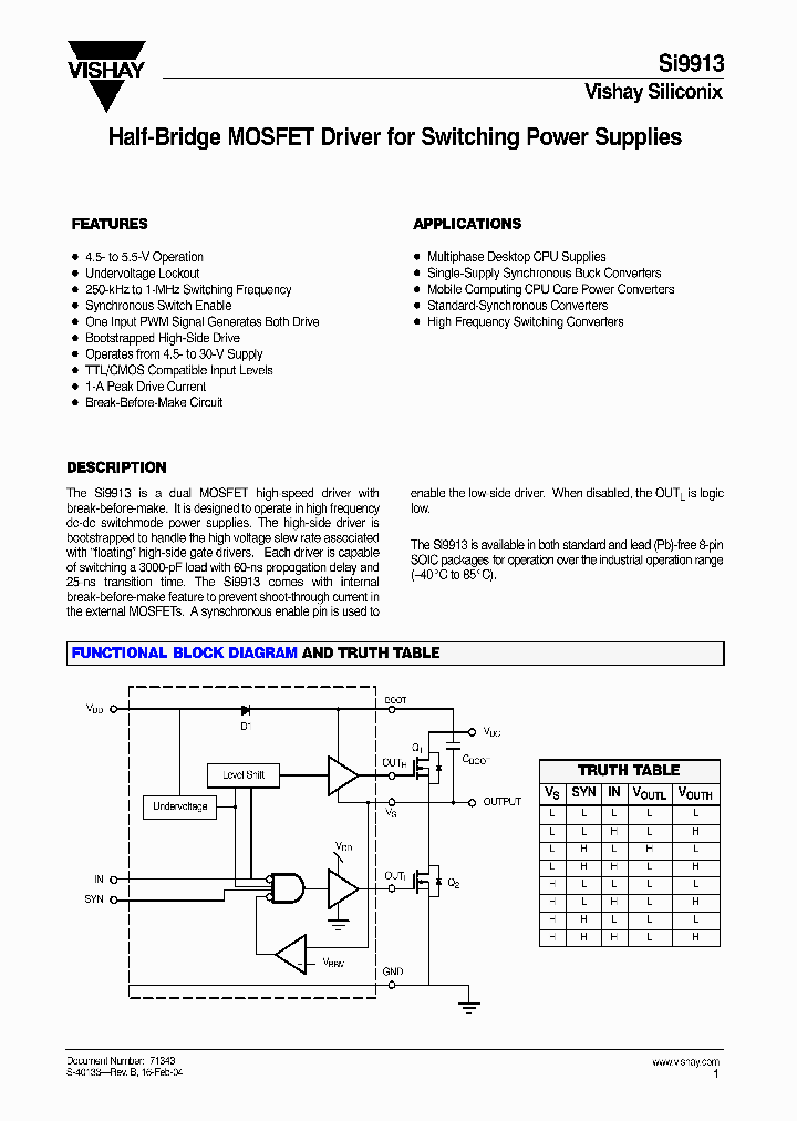 SI9913DB_4340991.PDF Datasheet