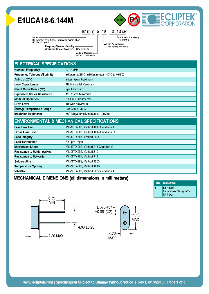 E1UCA18-6144M_4362000.PDF Datasheet