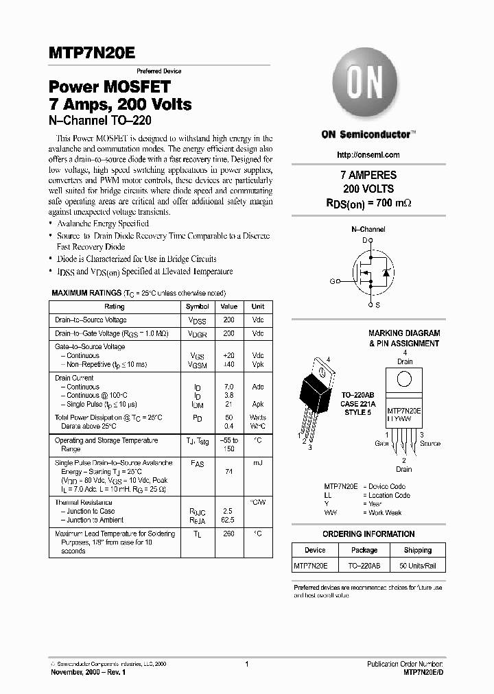 MTP7N20E-D_4367600.PDF Datasheet