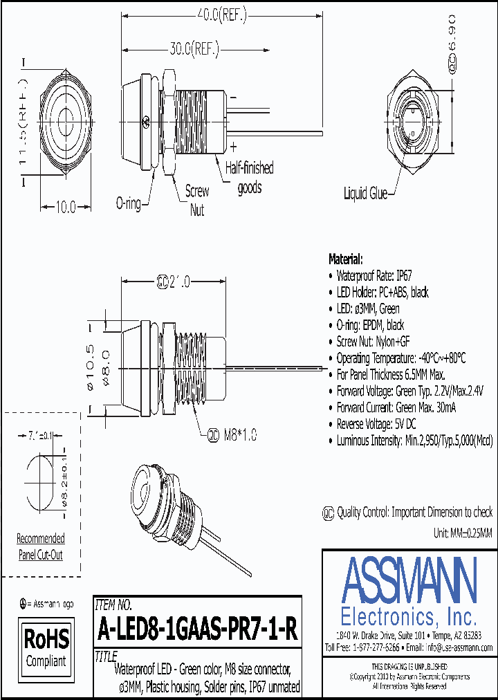 A-LED8-1GAAS-PR7-1-R_4389932.PDF Datasheet