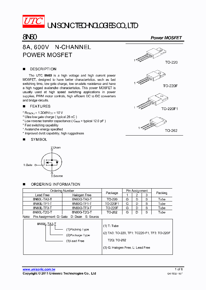 8N60G-T2Q-T_4399925.PDF Datasheet