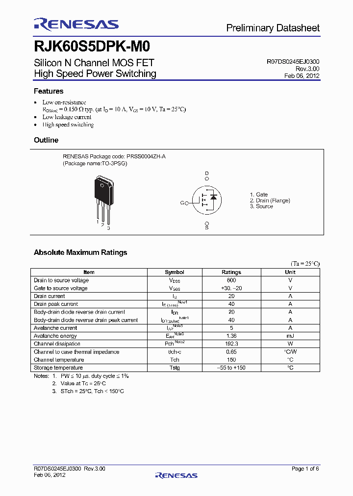 RJK60S5DPK-M012_4411246.PDF Datasheet