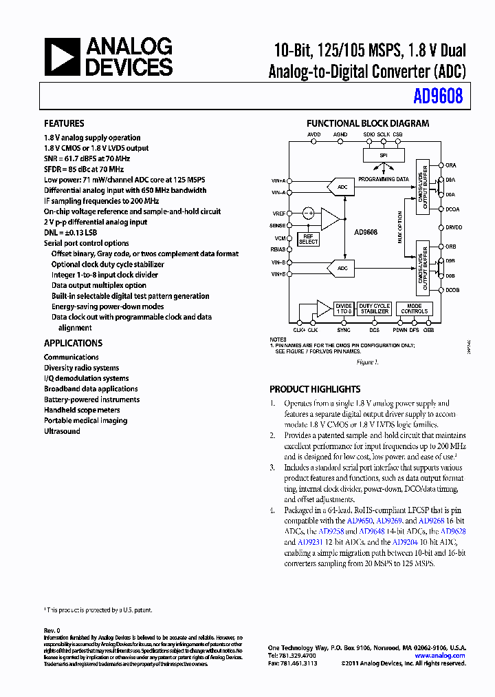 AD9608BCPZ-125_4418336.PDF Datasheet