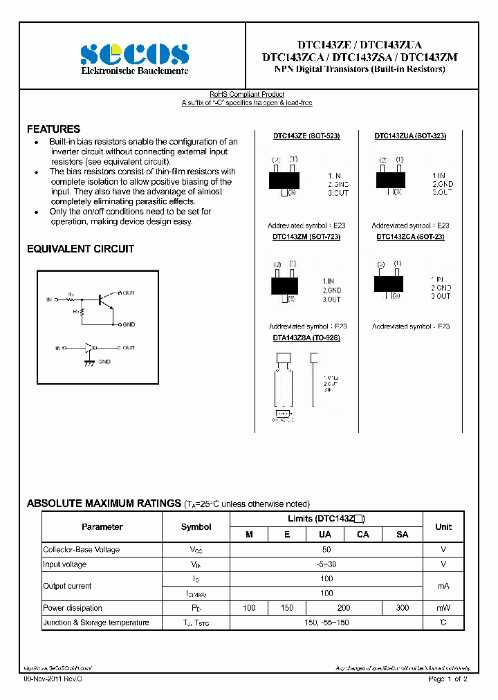 DTC143ZUA_4456631.PDF Datasheet