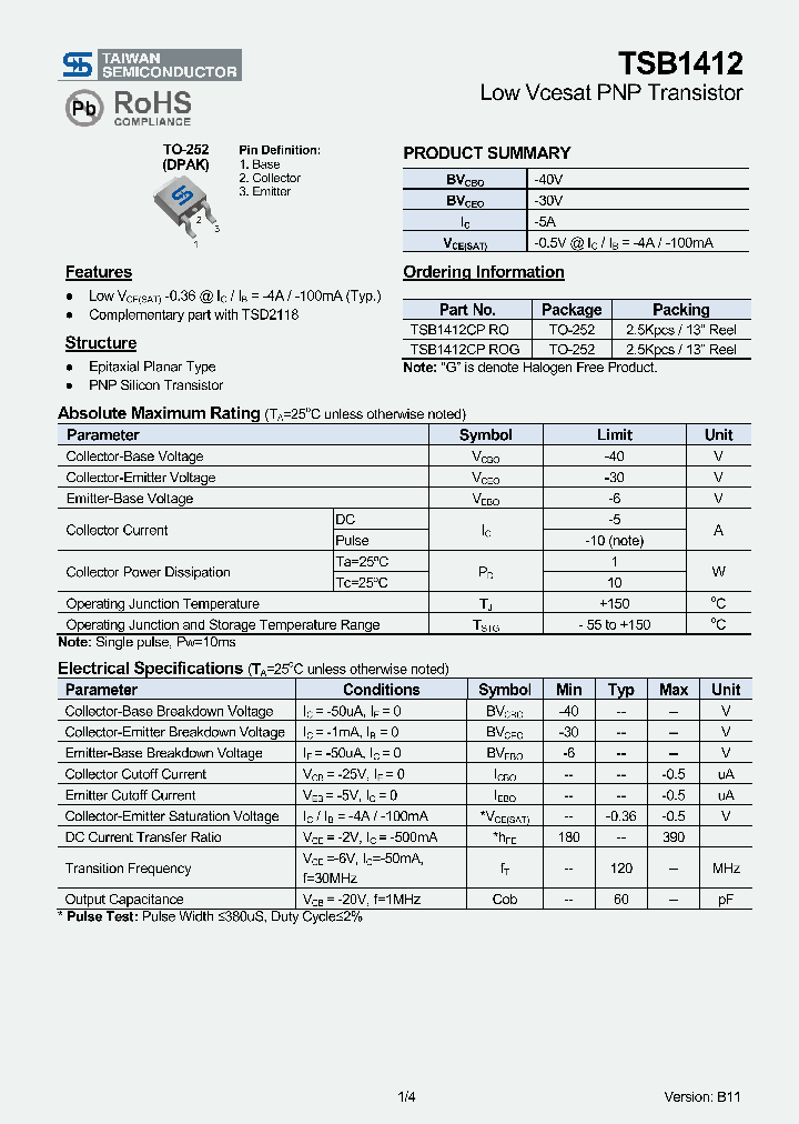 TSB1412CPRO_4462341.PDF Datasheet