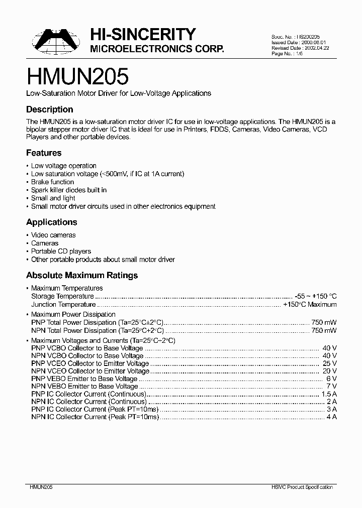 HMUN205_4470845.PDF Datasheet