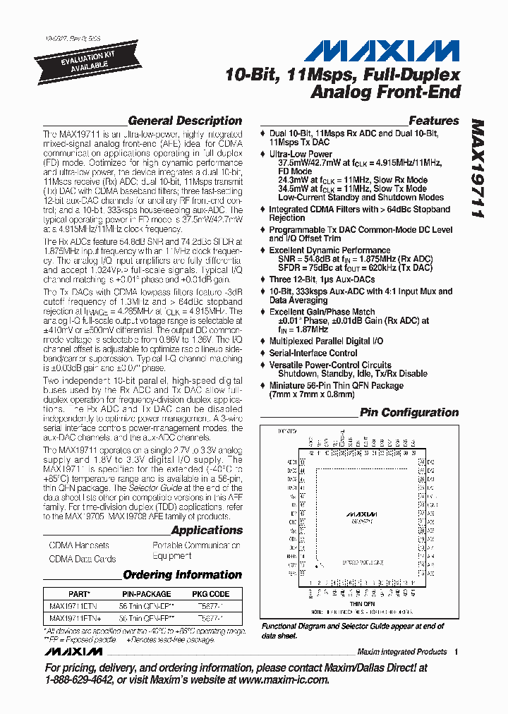 MAX19711ETN_4491947.PDF Datasheet
