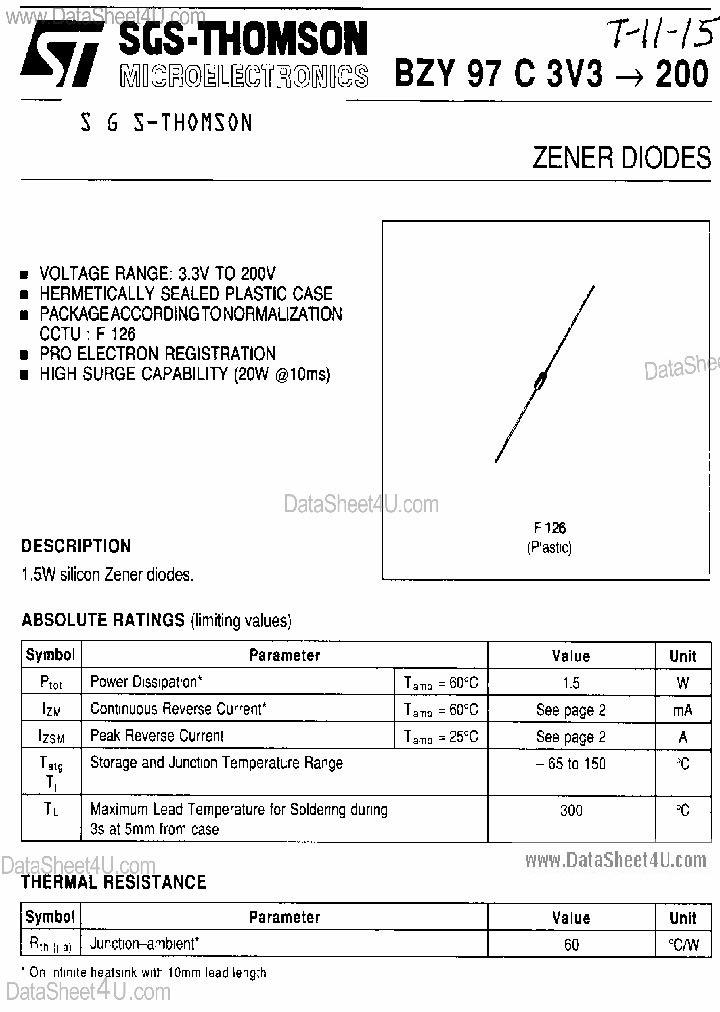 BZY97C200_4499753.PDF Datasheet