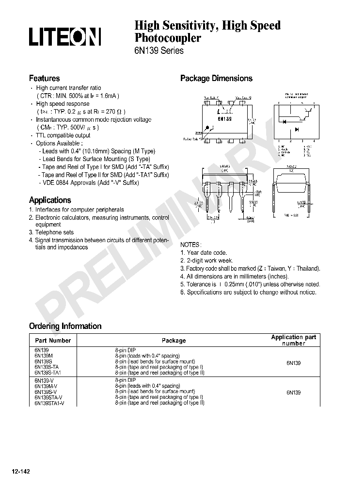 6N139S-TA1_4501524.PDF Datasheet