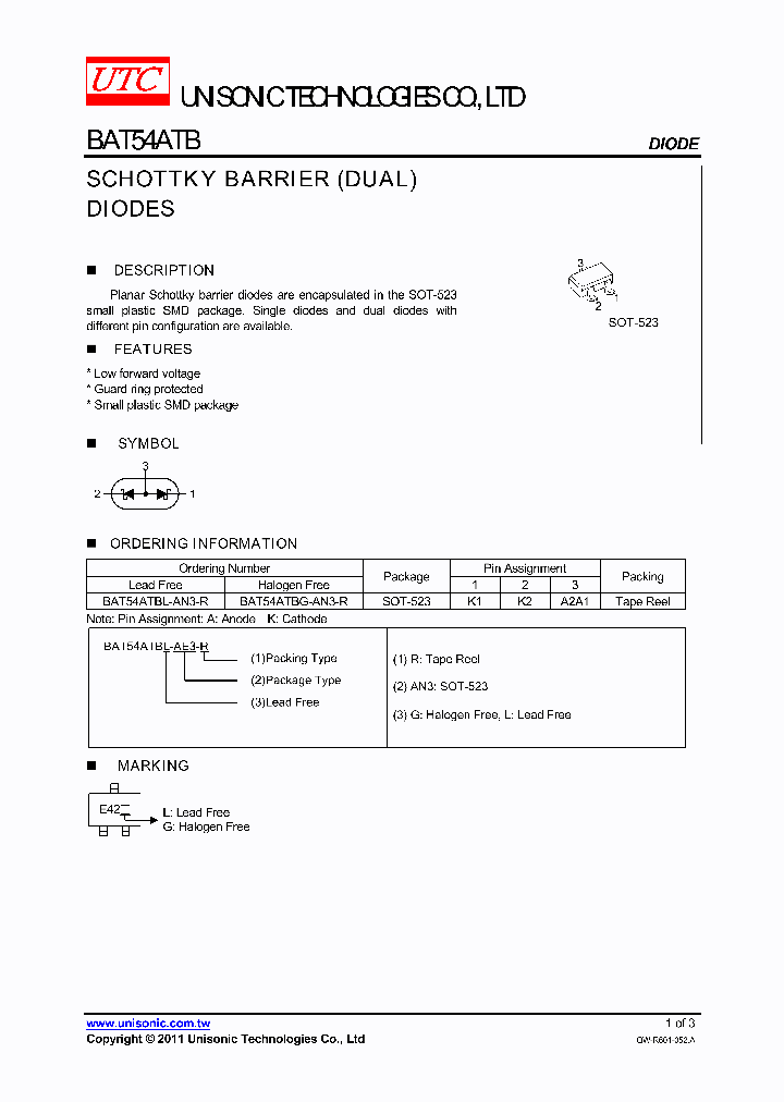 BAT54ATBL-AN3-R_4506169.PDF Datasheet