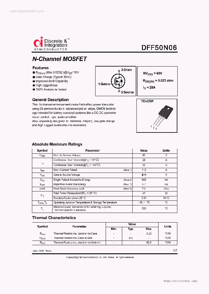 DFF50N06_4508277.PDF Datasheet