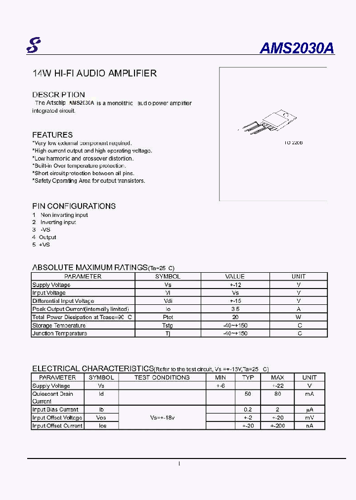 AMS2030A_4508972.PDF Datasheet