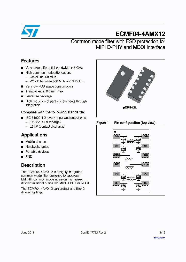 ECMF04-4AMX12_4516027.PDF Datasheet